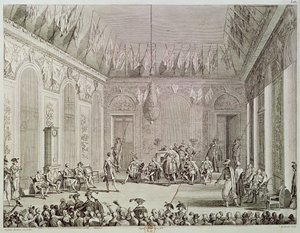 ディレクトリの正式なオーディエンス、ピエールガブリエルベルソー（1748〜1819年）が刻印された第30回ブルメールアンIV（1795年11月20日）